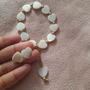 Handmade made Mother of pearl bracelet set